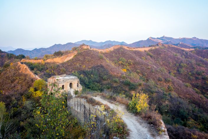 La grande muraille de Chine à Gubeikou (partie non restaurée)
